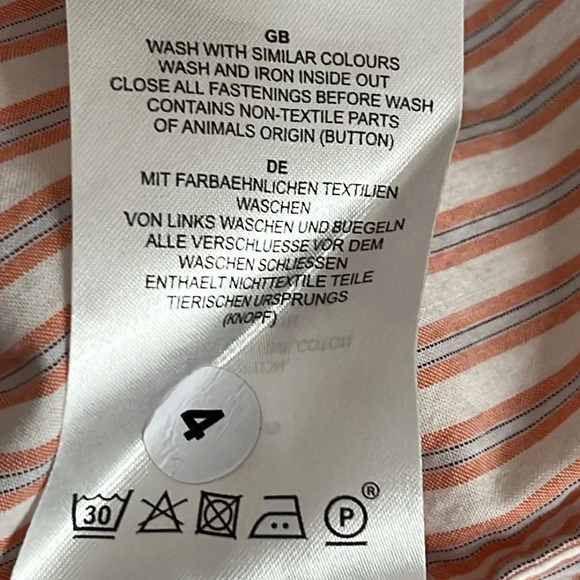 Closed Striped Cotton Button Front Long Sleeve Shirt - NWOT - Size XS - Picture 7 of 7